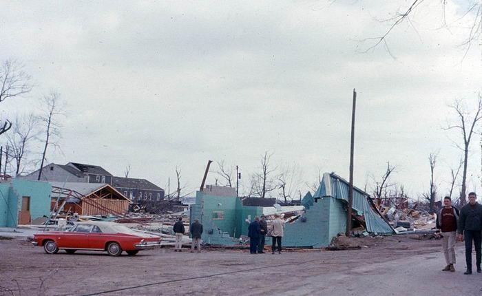 Greens Pavillion - Palm Sunday Tornado Damage 1965 From Dan Cherry